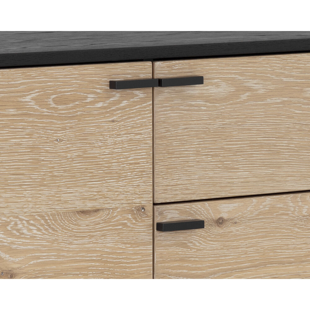 Rosso 66.5 X 18 inch Black / Brown / Matte Black Sideboard, Medium